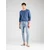 TOMMY HILFIGER Pulover ESSENTIAL safir