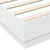 Vidaxl Posteljni okvir z LED diodami bel 150x200 cm