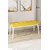 Hanah Home klupa Pera Bench, 105 cm, senf / bela