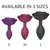 Love To Love Open Rose Butt Plug Size S Purple