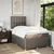 Vidaxl Box spring postelja z vzmetnico taupe 120x190 cm blago