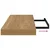 Vidaxl Stenska polica Rjava 80 x 23,5 x 4 cm Konstruiran les