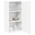 vidaXL Stenska kuhinjska omarica Bela 50 x 31 x 100 cm Konstruiran les