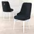 Hanah Home Set stolica Pare, 46x94x46 cm, 6 komada, Antracit-bele