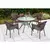 Gardenson Vrtna Miza Ravenna, Temno Rjava, O 104cm