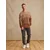 DAN FOX APPAREL Pulover Elia, rjava