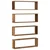 Police na zidu s policom Zidne 4 pcs Staro drvo 80 x 15 x 26 cm