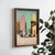 WallXpert uramljena MDF slika NAL032-46, četiri psa ispred dasaka za surfovanje na plaži, 35,5 x 47 cm