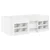 vidaXL Loft posteljni okvir s predalom 3 pcs Bela Konstruiran les