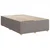 Vidaxl Box spring postelja z vzmetnico taupe 120x200 cm blago