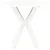 Vidaxl Bistro miza bela O70 cm plastika