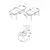 Hanah Home Set Trpezarijski sto i 6 stolica Eva, Plavo-crni