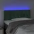 LED uzglavlje tamnozeleno 100x7x78/88 cm baršunasto