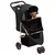 Sklopiva kolica za pse crna 80 x 46 x 98 cm od tkanine oxford