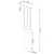 Sollux SL.1272 - Luster na sajli PASTELO 3xG9/8W/230V beton