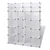 Modularni ormarić s 18 pretinaca bijeli 37 x 146 x 180,5 cm