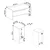 Hanah Home set klub stolova Amon, beli mermer