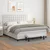 Vidaxl Box spring postelja z vzmetnico bela 180x200 cm umetno usnje