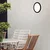 Briloner 3008-015 - LED plafonsko svetlo LED/8W/230V prečnik 21 cm crno IP44