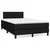 Vidaxl Box spring postelja z vzmetnico črna 120x190 cm blago