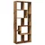 Pregrada / regal za knjige boja drva 67 x 25 x 161,5 cm drveni