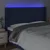 Vidaxl LED posteljno vzglavje modro 183x16x118/128 cm blago