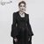 Ženski plašč DEVIL FASHION - Gothic Flared Sleeved Beaded Long - ECT012