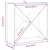 Stalak za vino 4 pcs Bijelo 62 x 25 x 62 cm Čvrsto borovo drvo