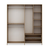 Hanah Home Elina 7926 Garderober, 180x210x52cm, Belo-braon