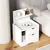 HOMCOM HOMCOM nočna omara MDF 40D x 30Š x 60V cm Bel, (5000234831)