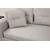 Atelier del Sofa Ugaona garnitura Padova 100x70x140cm Svetlosiva
