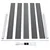 Vidaxl Vrtna ograja WPC 526x106 cm siva