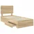 Vidaxl Konstrukcija postelje Sonoma hrast 90 x 190 cm Konstruiran les