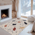 Kremno bel pralen tekač 80x200 cm Cracked Terrazzo – Mila Home