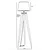 Opviq Podna lampa Stil, 165 cm, E27, Orah