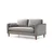 Atelier del Sofa Dvosed Rome 90x70x175cm Svetlosivi