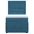 vidaXL vidaXL Box spring postelja z vzmetnico modra 80x200 cm žamet, (21309657)