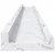 Polica na zidu s policom 4 pcs Bijeli mramor 100 x 9 x 3 cm