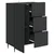Kreveta s ladicama Crna 66 x 34,5 x 91,5 cm Konstruirano drvo