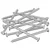 Namještajni vijci 12 pcs Srebrno M6 x 100 mm Čelik