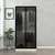 Hanah home Ormar Kale Glass 90x210x52cm Crno-Beli