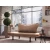 Atelier del Sofa Dvosed na razvlačenje Chatto 140x70x65cm Svetlobraon