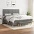 Vidaxl Box spring postelja z vzmetnico temno siva 180x200 cm blago