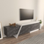 HANAH HOME TV polica Zonas Grey White