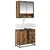 Kupaonski ormar Staro drvo 65 x 33 x 60 cm Konstruirano drvo