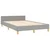 Vidaxl Posteljni okvir brez vzmetnice siv 120x190 cm blago