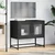 TV ormarić crni 68x39x60,5 cm hladno valjani čelik