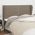 Vidaxl Vzglavje z ušesi taupe 203x23x118/128 cm blago