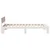 vidaXL postelja s headboard bela 100x200 cm trden borov les