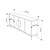 Hanah Home Komoda, 180x82x35.6cm, Bež